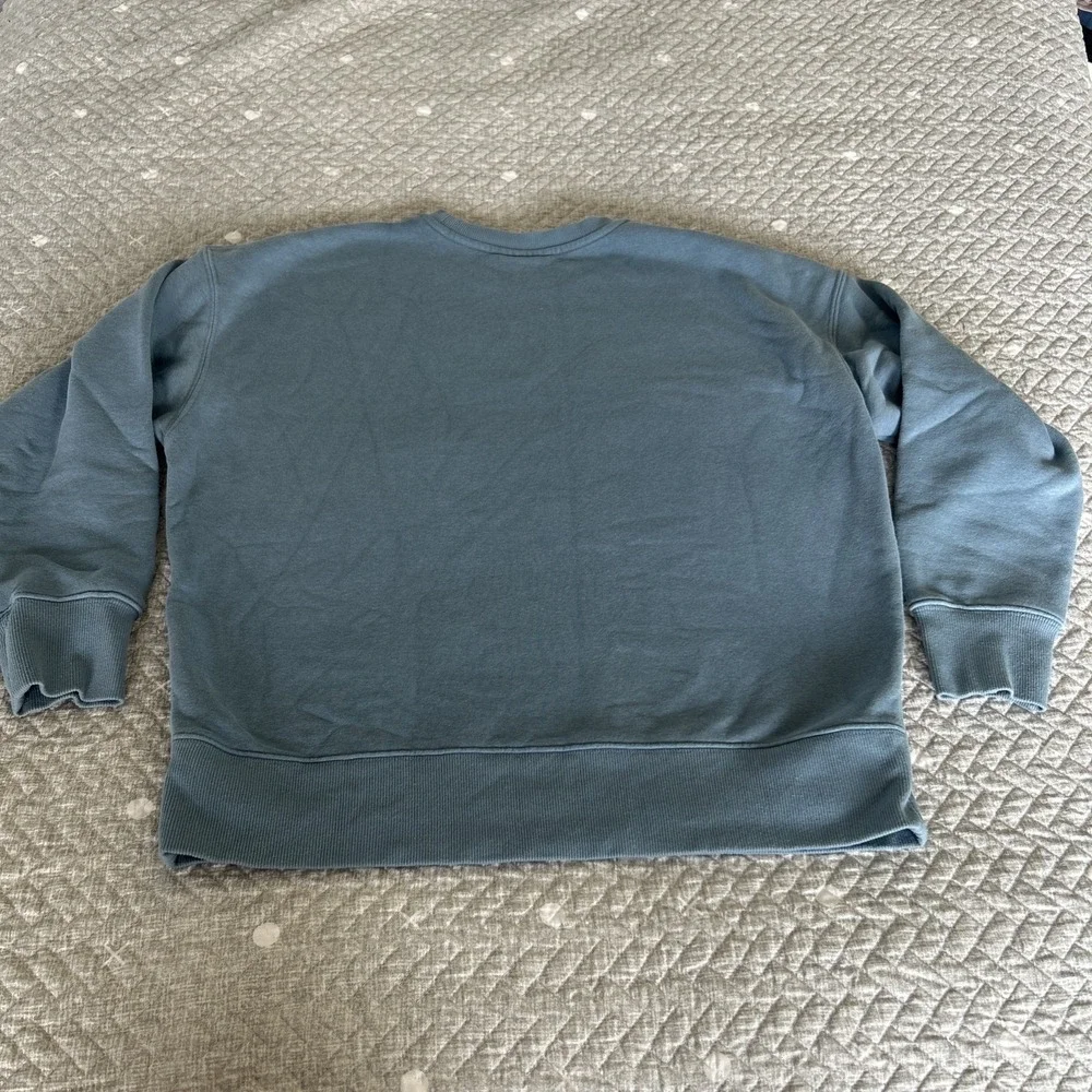 Fila Sport Women's Pullover Sweatshirt Large Blue Gray Long Sleeve Casual